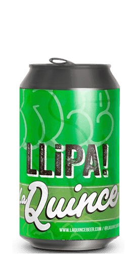 Cerveza artesanaLa Quince Llipa! lata